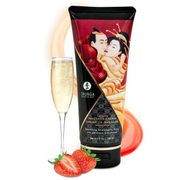 Massage Cream Sparkling Strawberry Wine